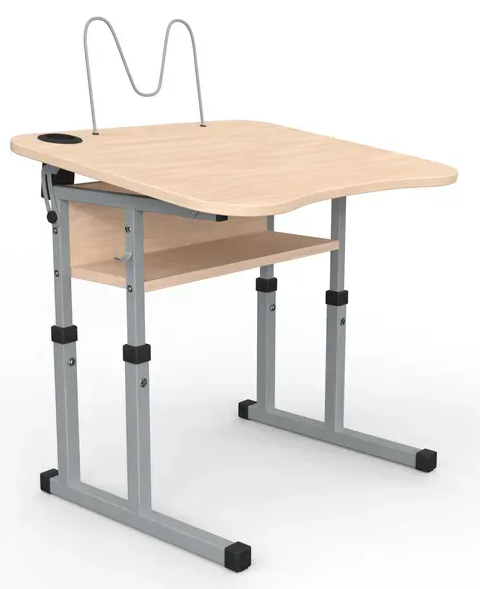 Стіл учнівський рег.нахил №4-6/600х500 МФ Вересень